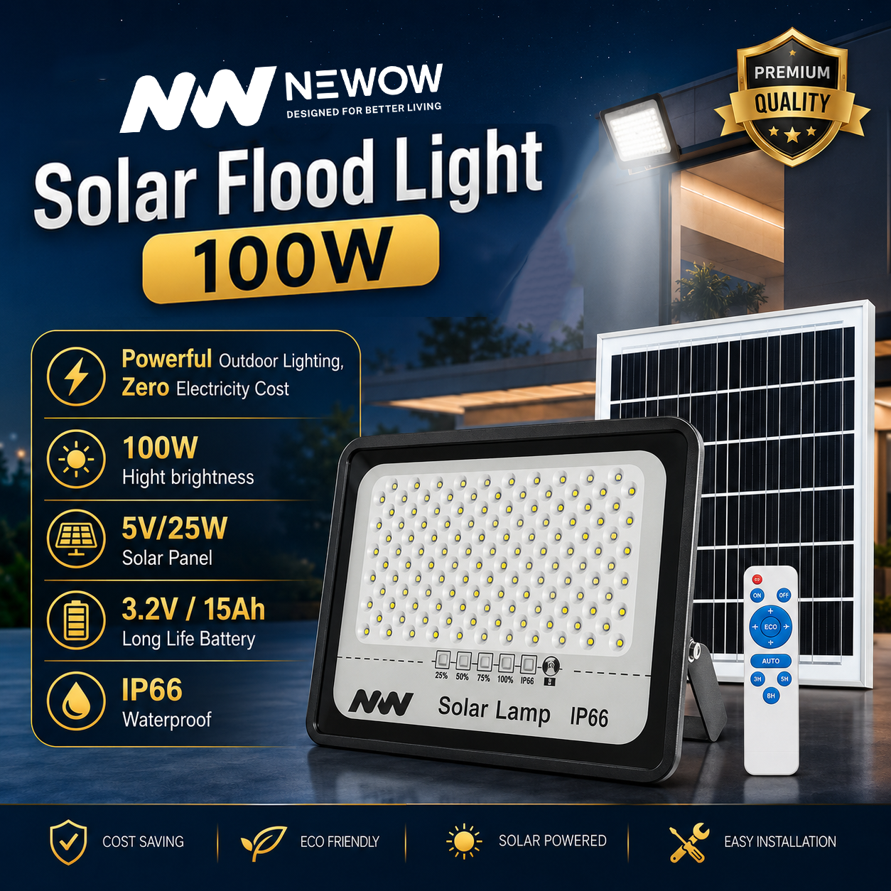 NW Solar LED Flood Light
