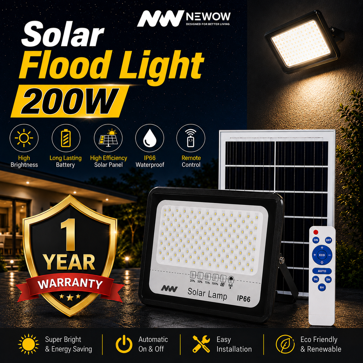 NW Solar LED Flood Light