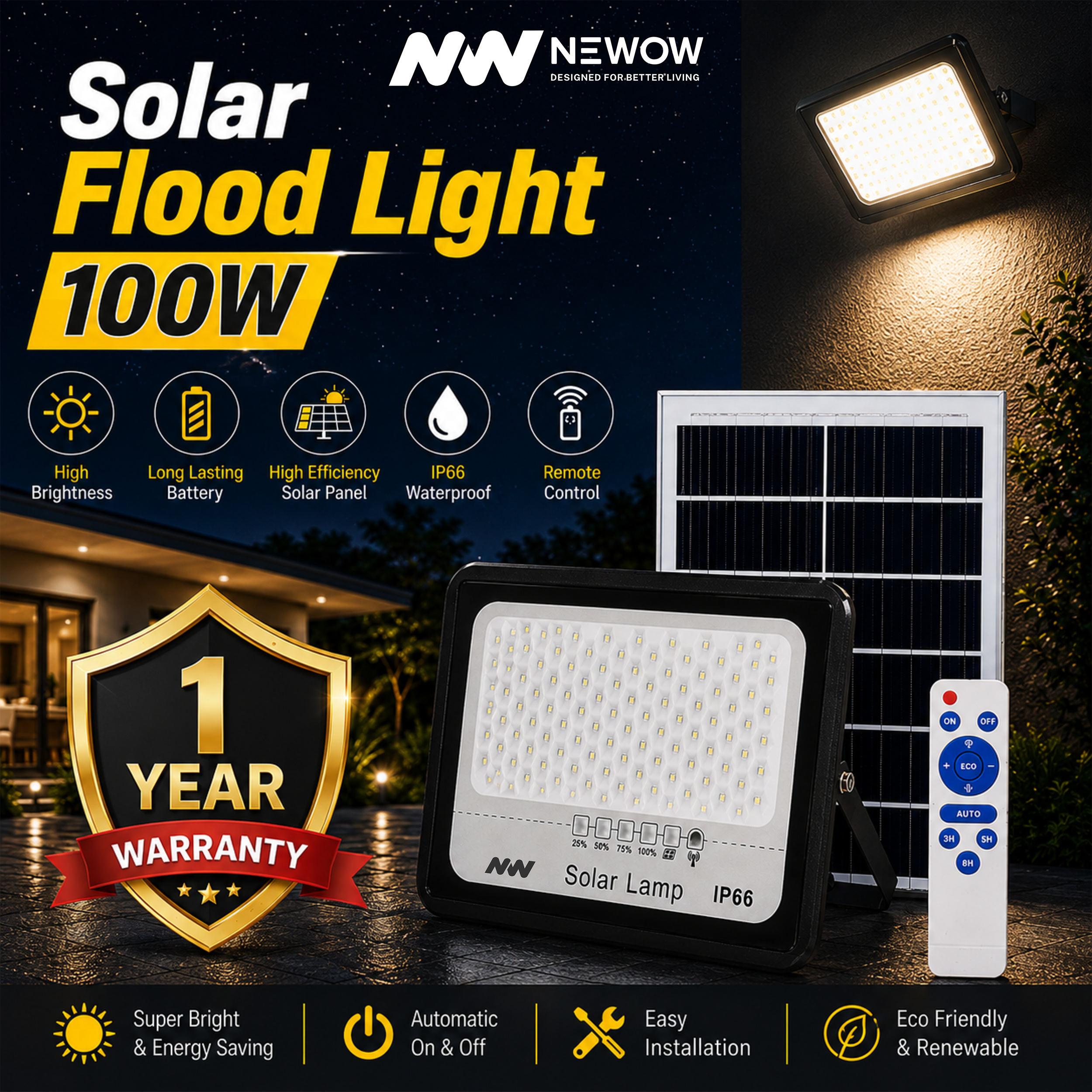 NW Solar LED Flood Light