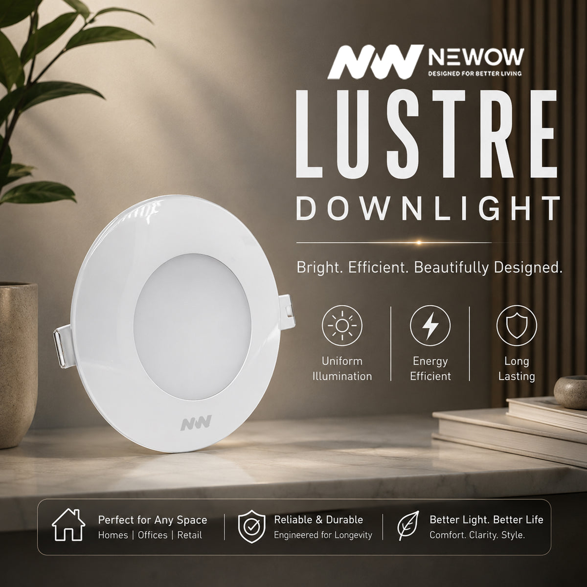 Lustre 3W LED Down Lighter