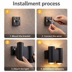 Telescope 4W Outdoor Wall Light