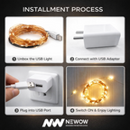 USB LED Copper Strip Light