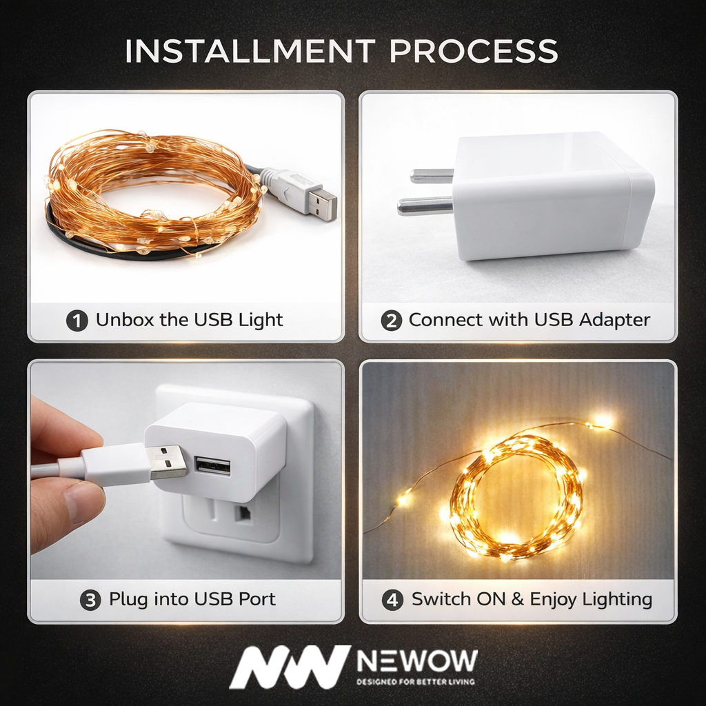 USB LED Copper Strip Light