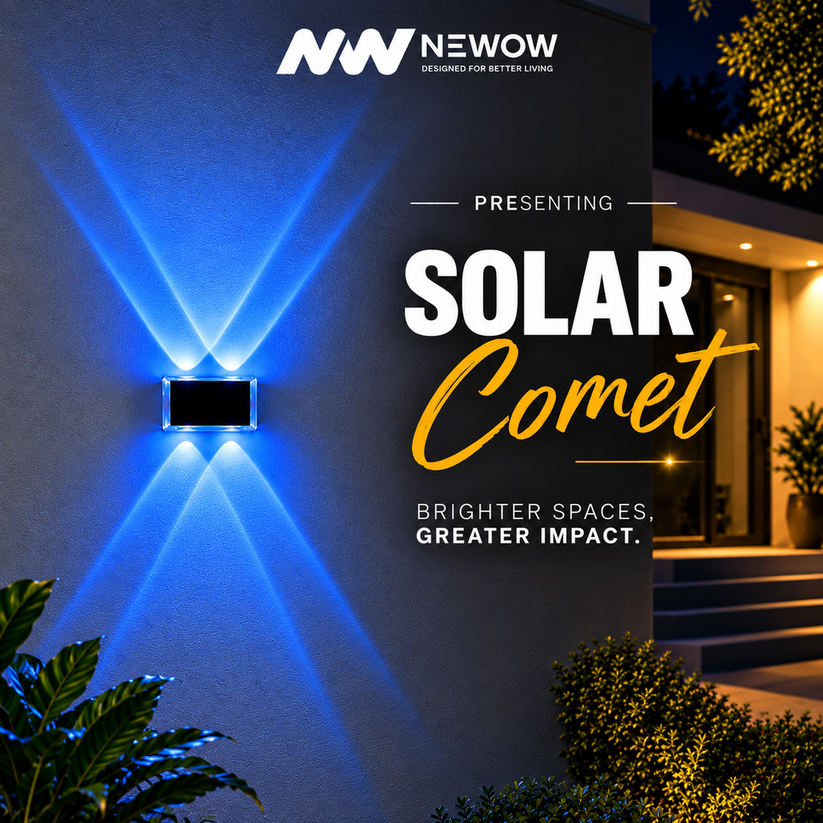 Solar Comet Outdoor Light