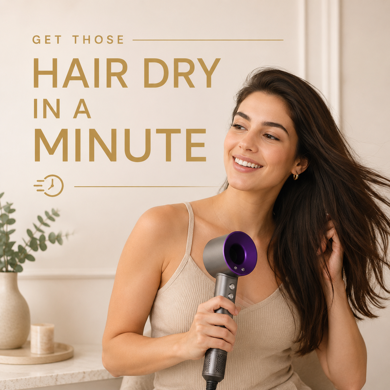 Supersonic High-Speed Hair Dryer Salon-style styling at home — without the salon price.