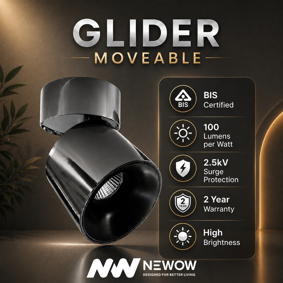 Glider CNC LED Moveable Suface Light