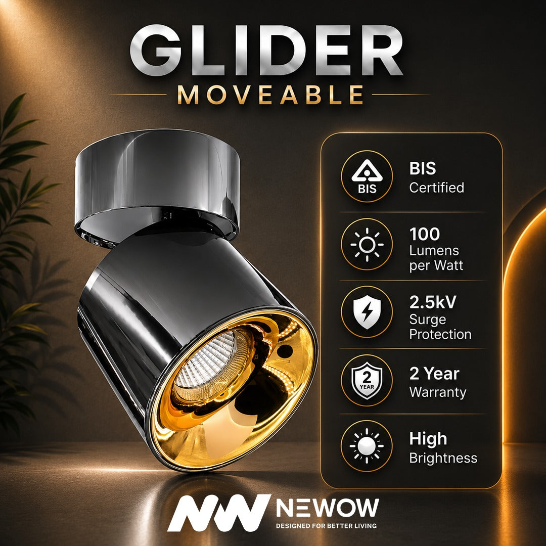 Glider CNC LED Moveable Suface Light