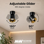 Glider CNC LED Moveable Suface Light