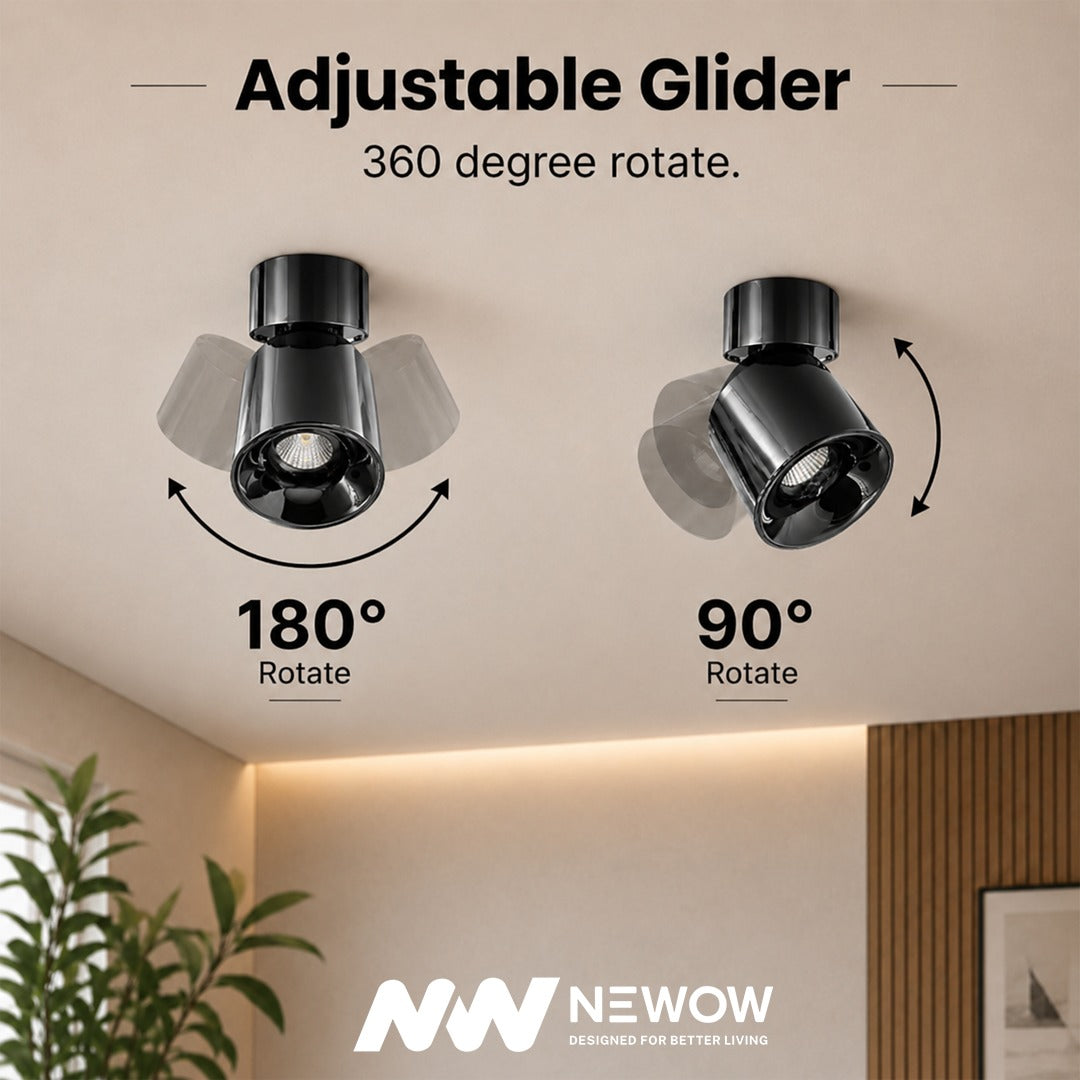 Glider CNC LED Moveable Suface Light