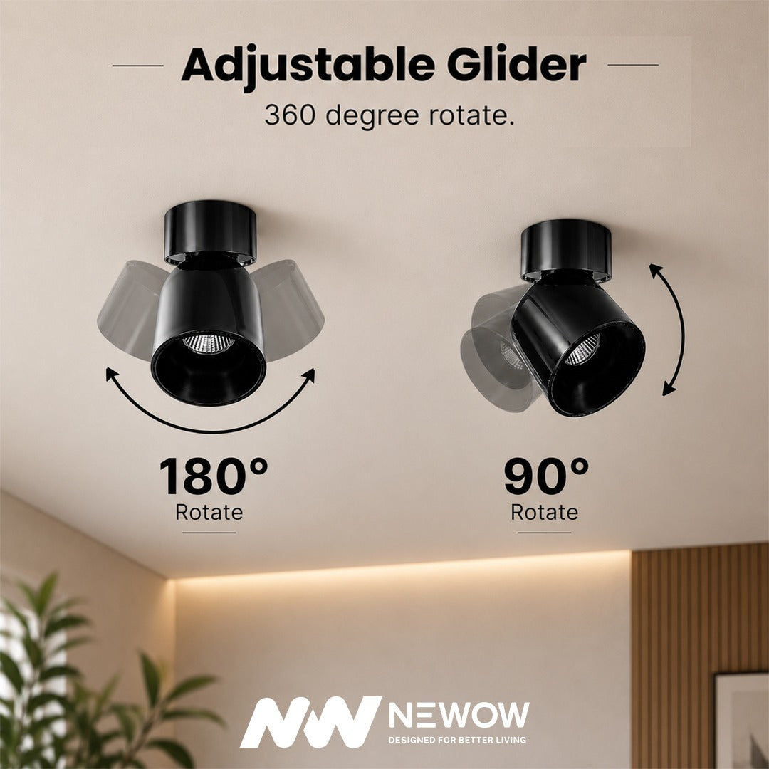 Glider CNC LED Moveable Suface Light